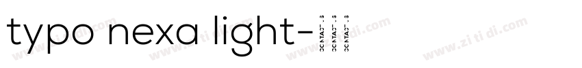 typo nexa light字体转换